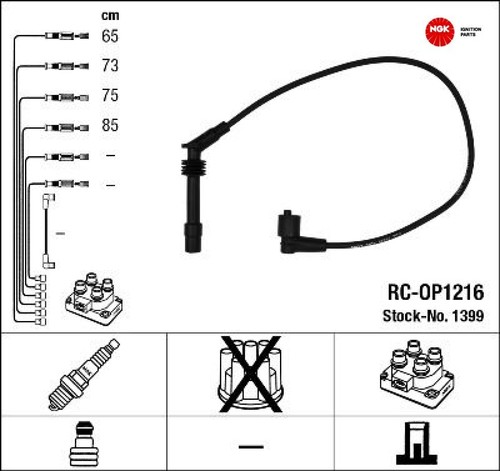 Ngk 1399 zündleitungssatz - 1399,